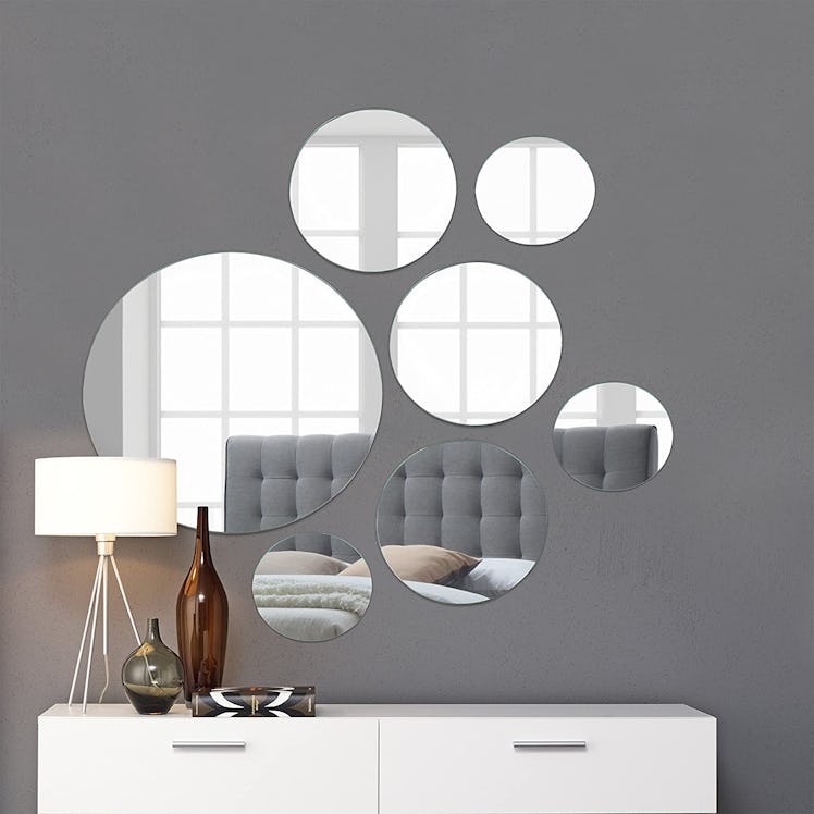 Light In The Dark Round Mirrors (Set of 7)