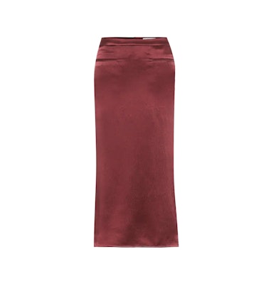 Rejina Pyo burgundy midi skirt.