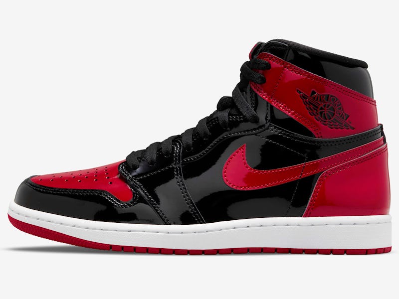 Nike s super shiny Air Jordan 1 Patent Bred drops this week