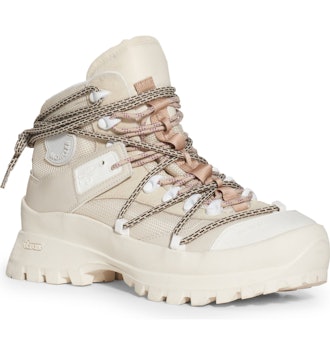 Cream waterproof hiking boot by Moncler