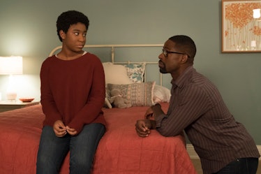Lyric Ross as Deja and Sterling K. Brown as Randall in This Is Us