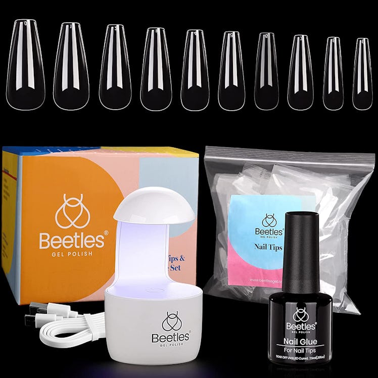 Beetles Nail Tips and Glue Gel Nail Kit