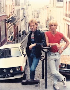 Peter Scott-Morgan and Francis in the early 1980s