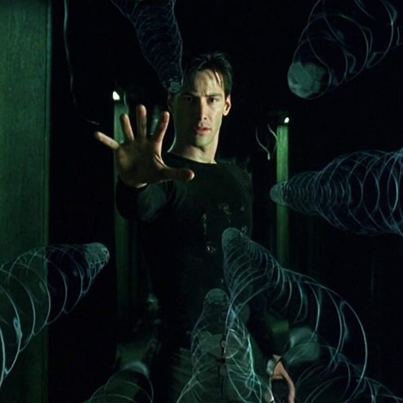 Keanu Reeves in "The Matrix Resurrections"