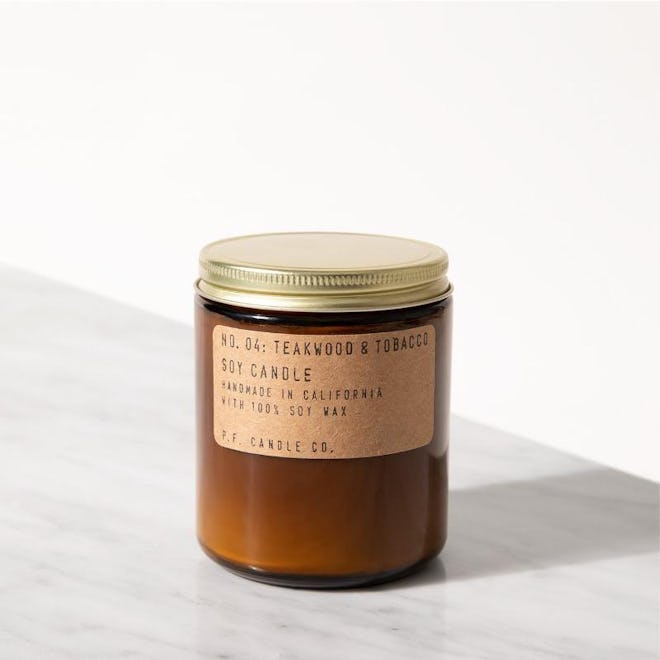 P.F. Candle Co. Teakwood and Tobacco Candle