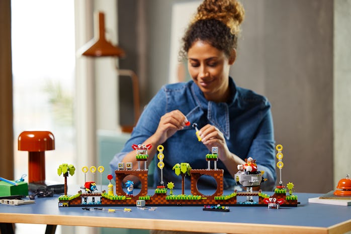 Lego's latest set with Sonic The Hedgehog.
