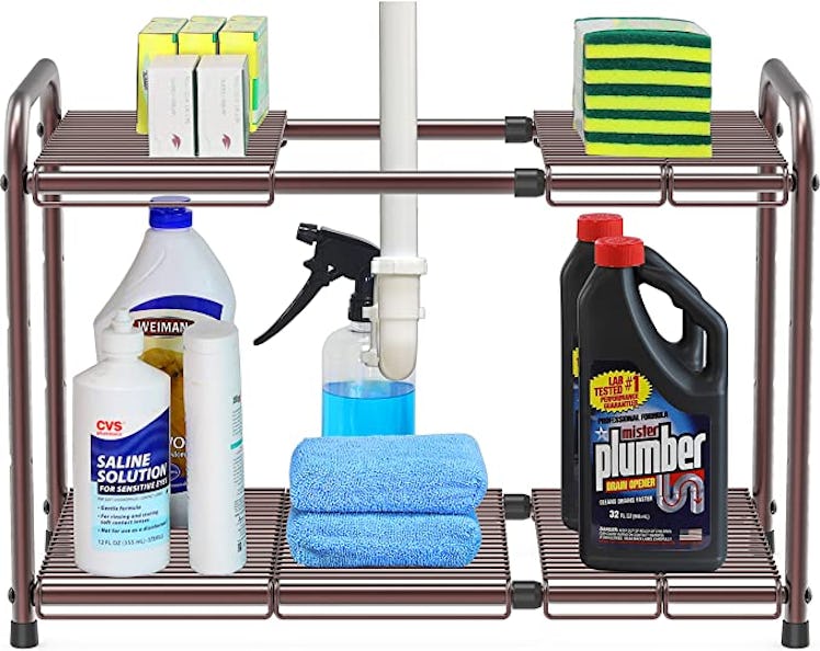 DecoBros Under Sink 2 Tier Expandable Shelf Organizer