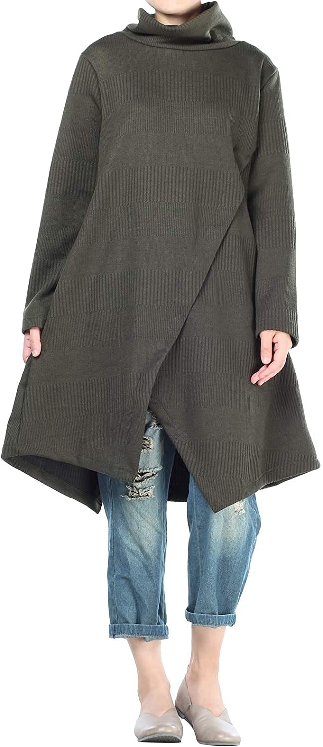 This wrap-style tunic sweater feels like a cozy cocooon.