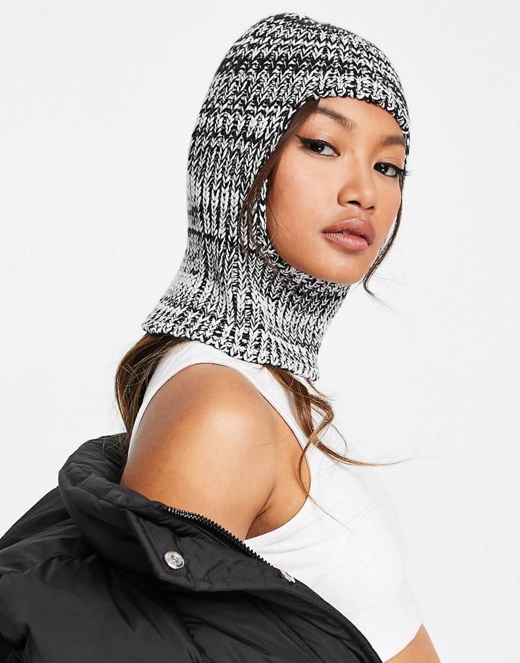 ASOS DESIGN Mixed Knit Snood in Multi