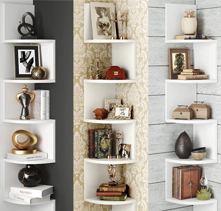 Greenco Corner Shelves 