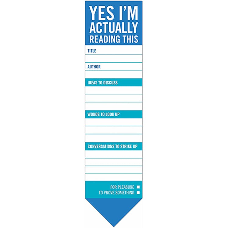 Knock Knock Yes, I'm Actually Reading This Bookmark Pad