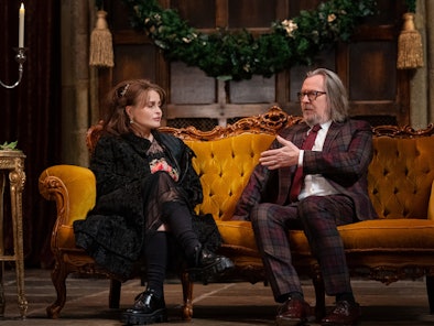 Helena Bonham Carter and Gary Oldman  in the Harry Potter 20th Anniversary Reunion Special
