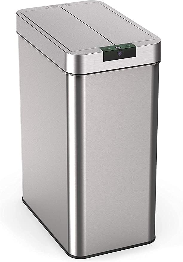 hOmeLabs 13 Gallon Automatic Trash Can for Kitchen
