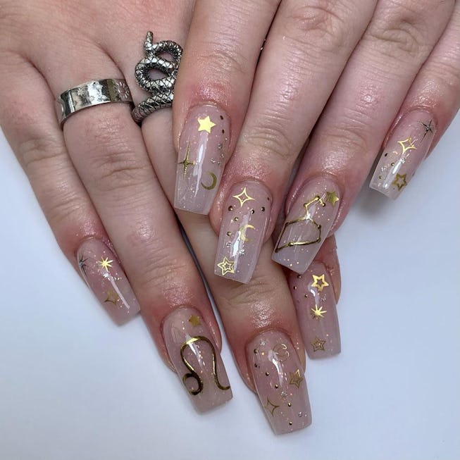 Celestial Nail Art Is Set To Dominate 2022