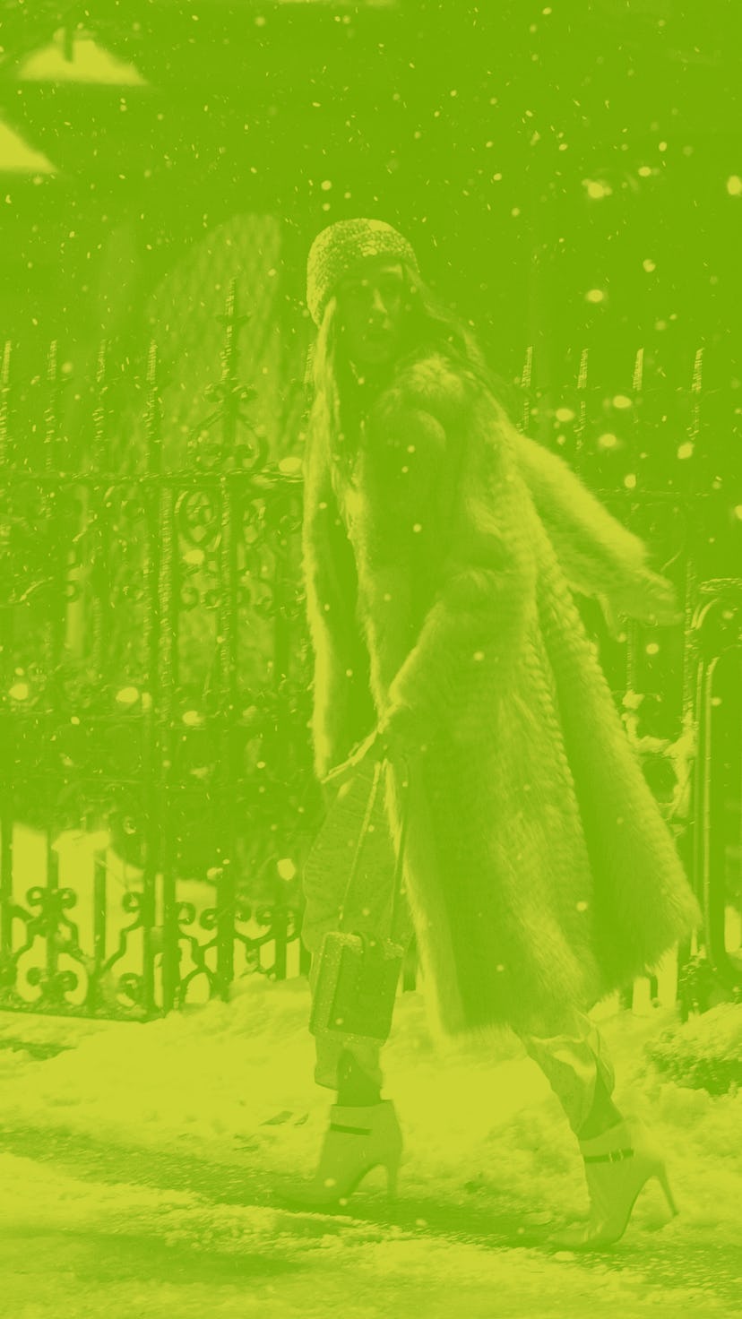 Carrie Bradshaw on New Year's Eve.