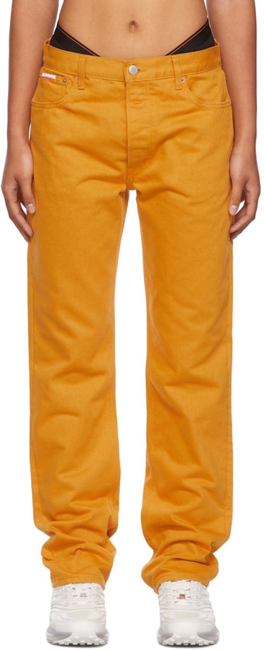 Orange Season 2 Straight-Leg Jeans Heron Preston for Calvin Klein