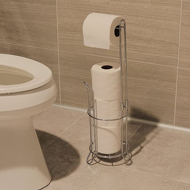 SimpleHouseware Bathroom Toilet Tissue Paper Roll Storage Holder Stand