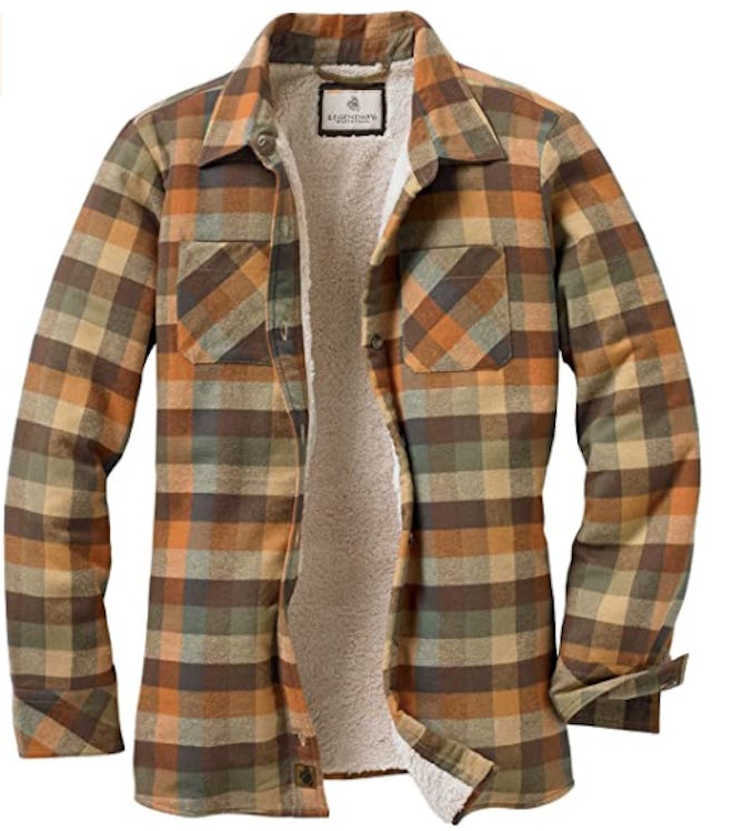 Legendary Whitetails Fleece-Lined Flannel Shirt Jacket