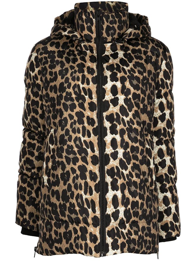 Apparis Elizabeth leopard-print padded coat