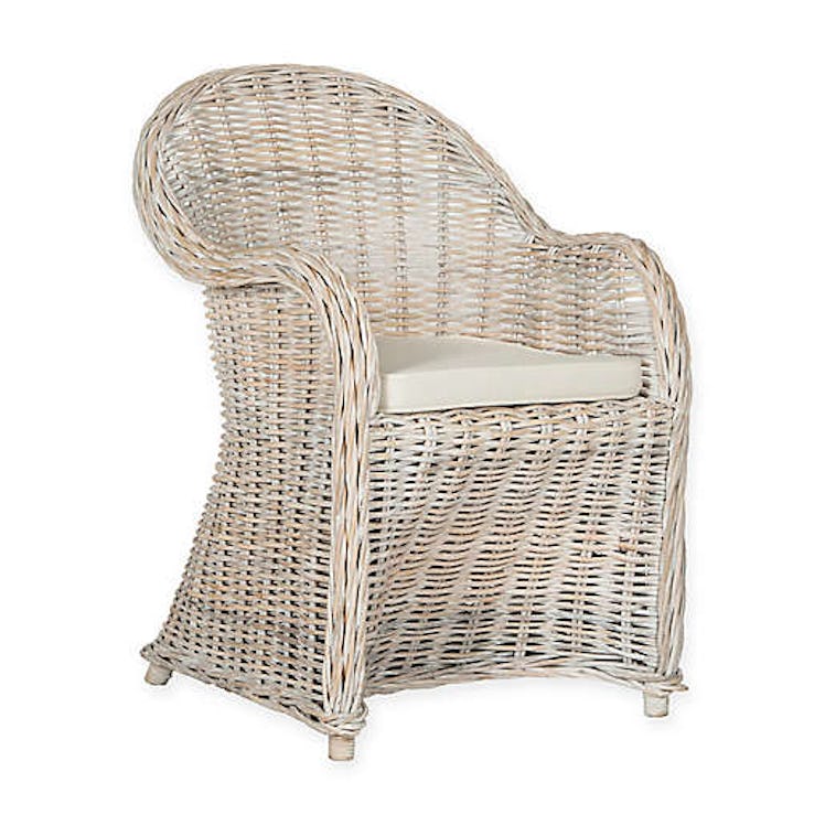 Callista Wicker Chair in White