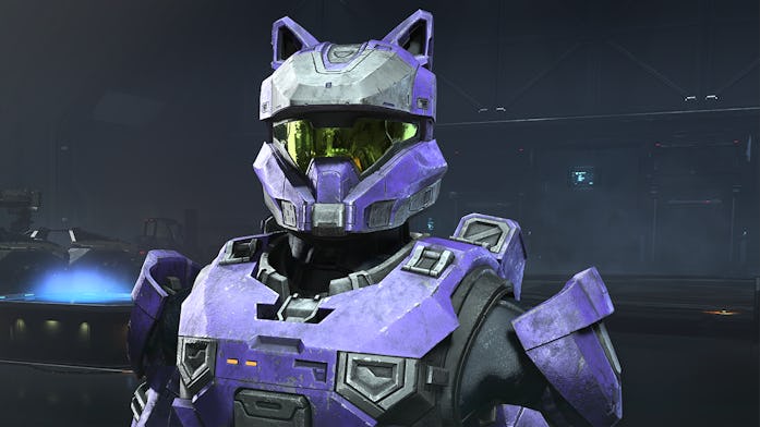 A Spartan with cat ears.