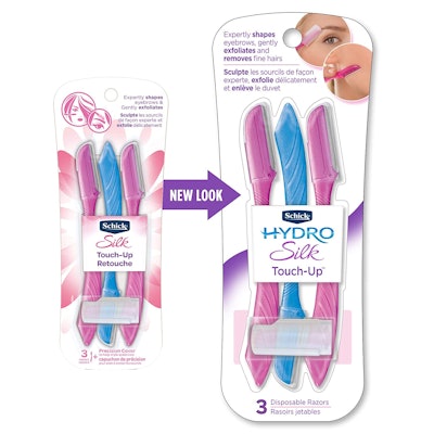 Schick Hydro Silk Touch-Up Exfoliating Dermaplaning Tool (3-Count)