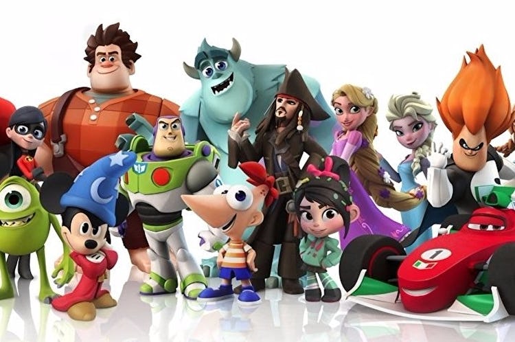 The assembled characters of 'Disney Infinity'