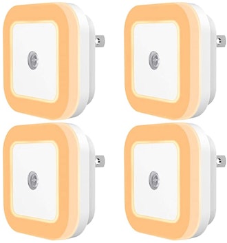 SYCEES Dimmable Plug-In LED Night Light (4-Pack)