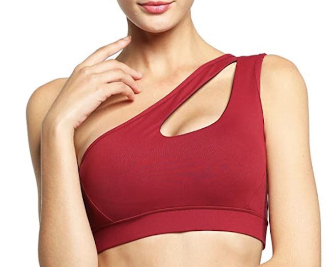 Running Girl One Shoulder Sports Bra