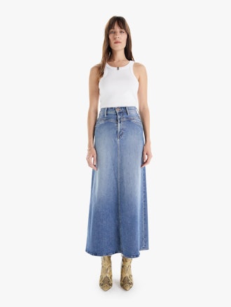 MOTHER Yoke Front Circle Maxi Skirt 