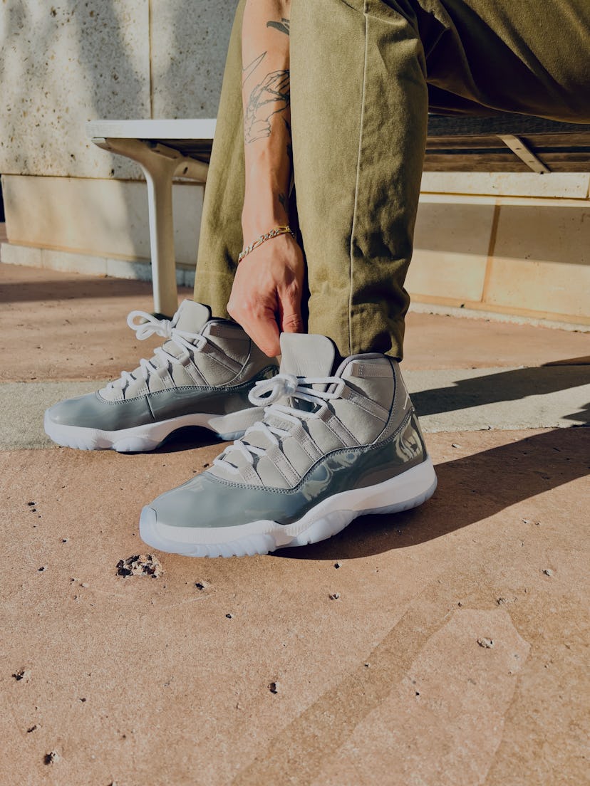  Nike Air Jordan 11 Cool Grey on feet review