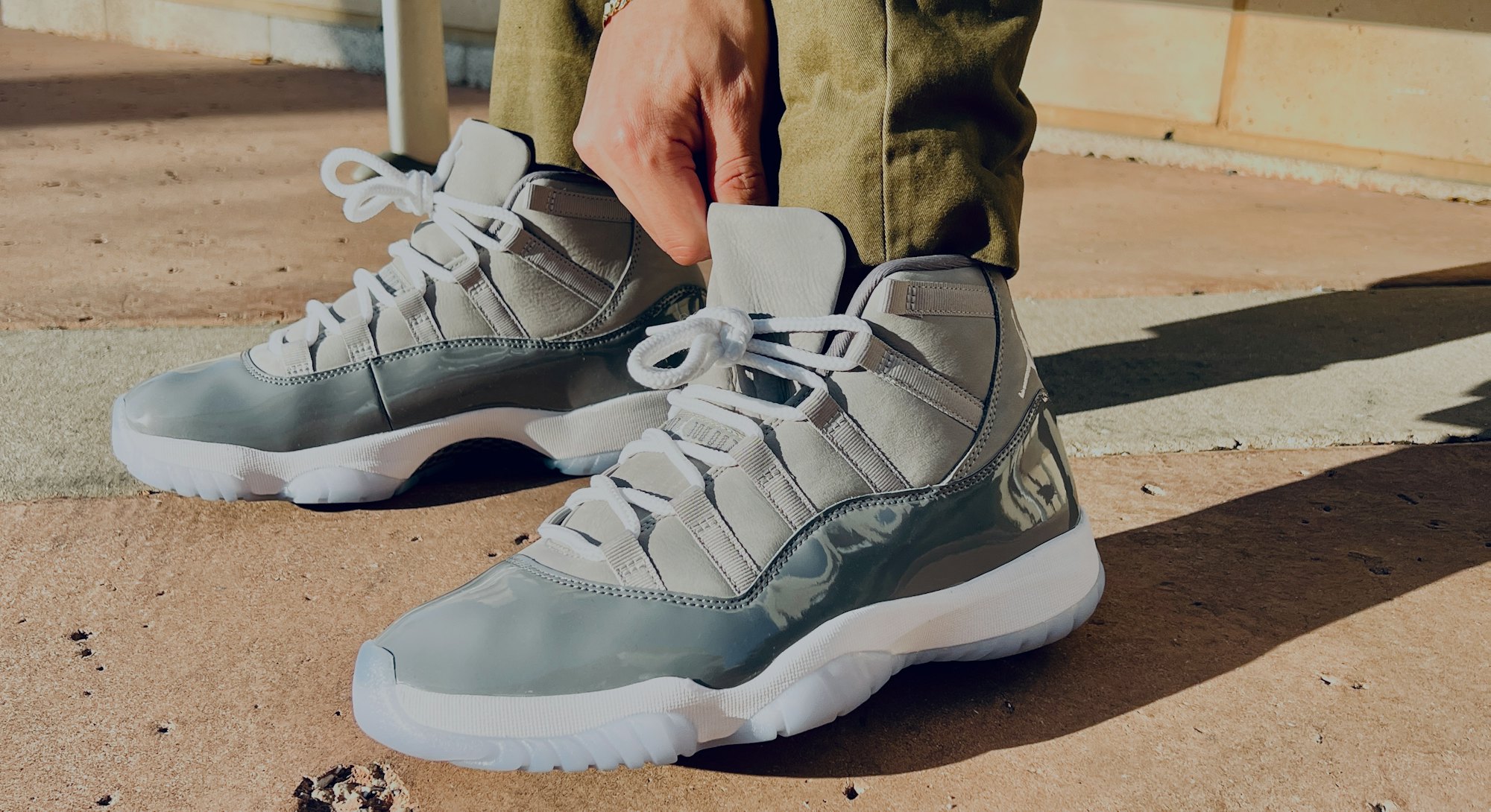  Nike Air Jordan 11 Cool Grey on feet review