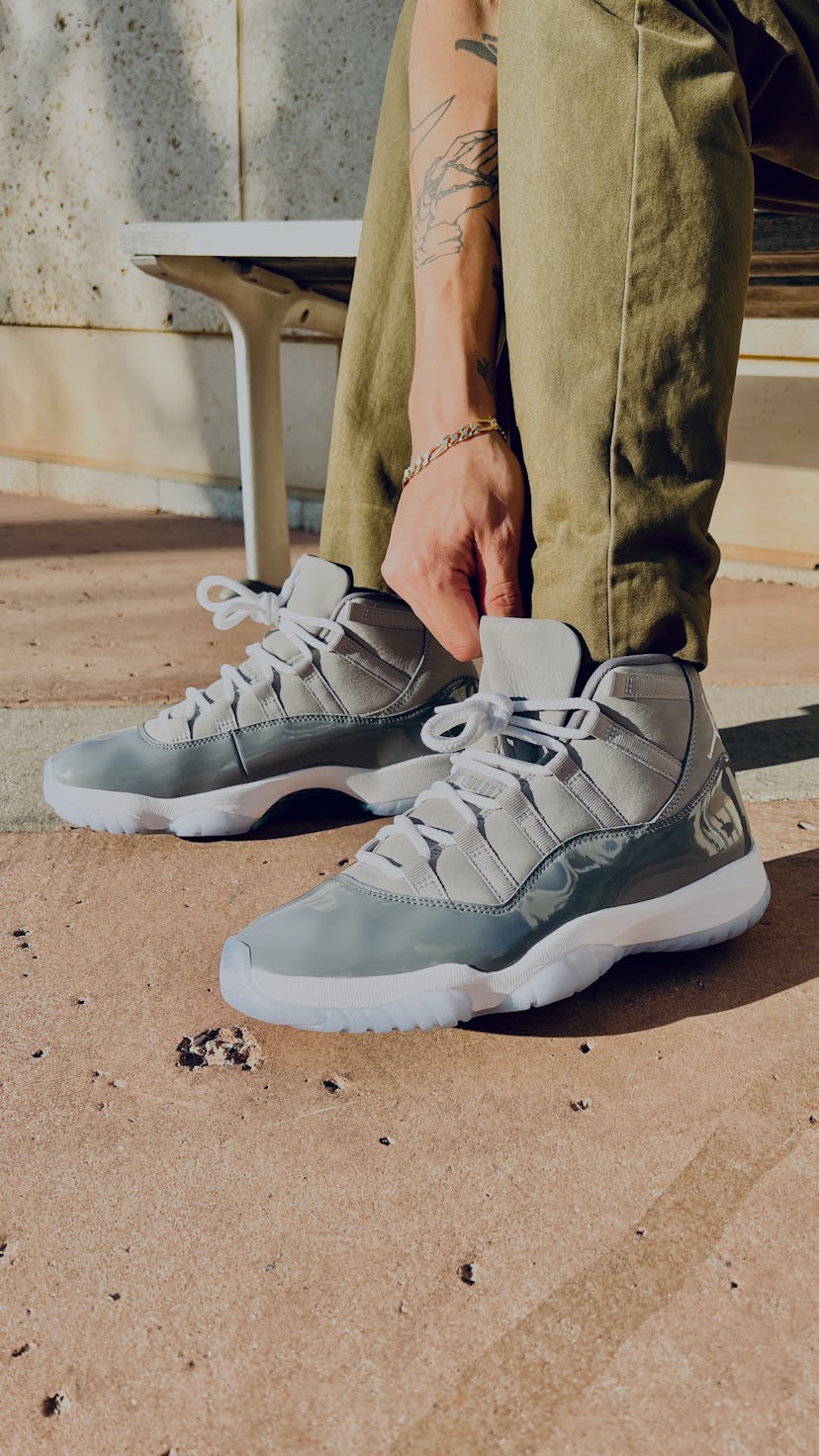 Nike Air Jordan 11 Cool Grey on feet review