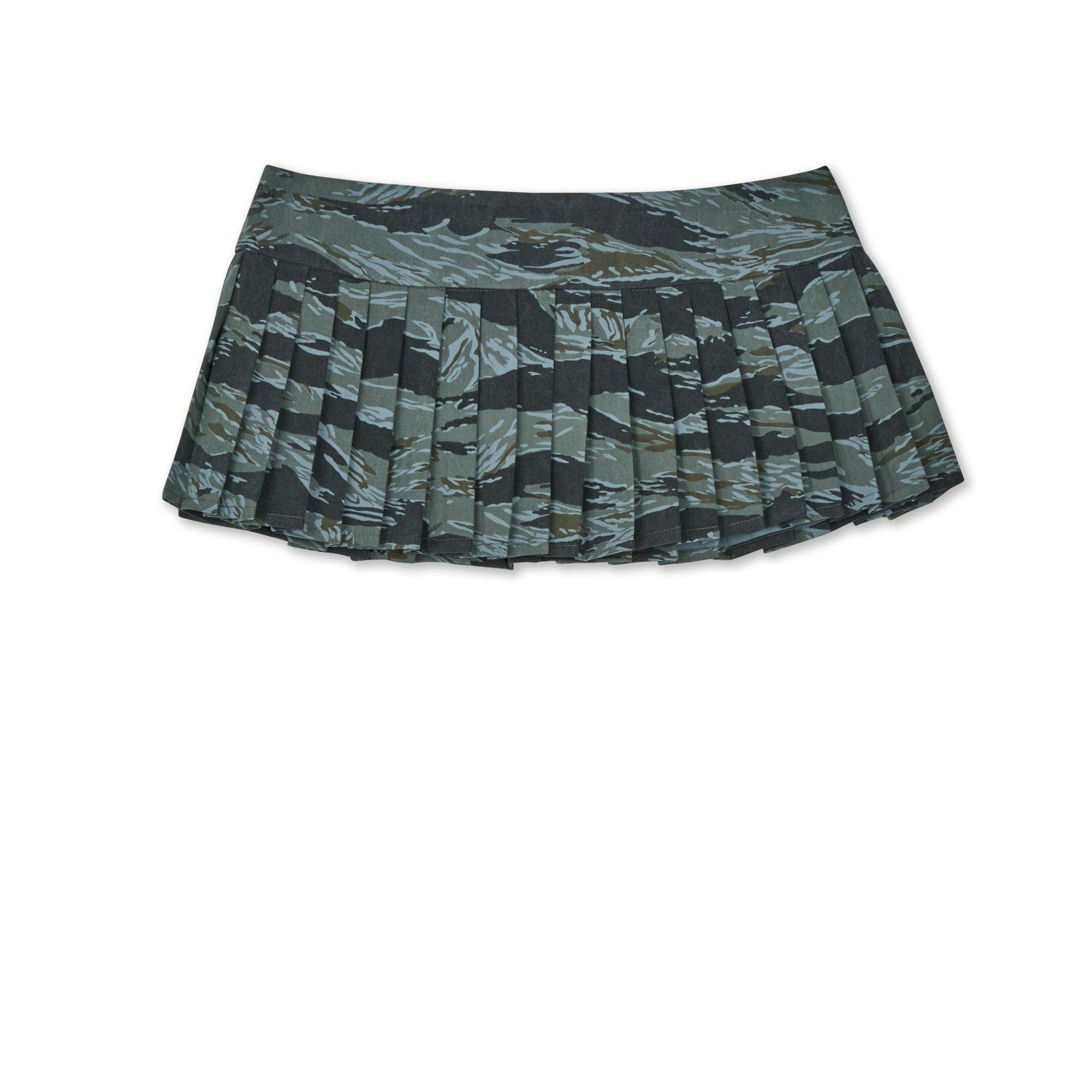 Ashley Williams Camo Pleat Micro Skirt