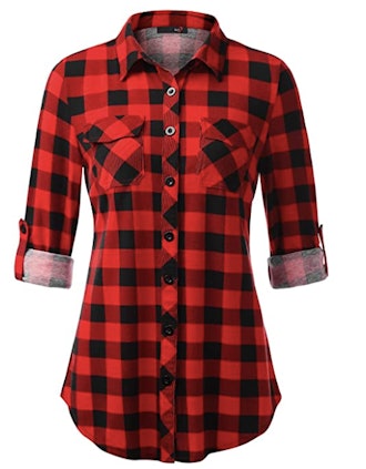 DJT Women's Fitted Flannel Shirts