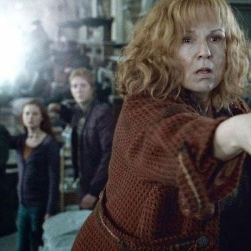 Julie Walters as Molly Weasley in Harry Potter