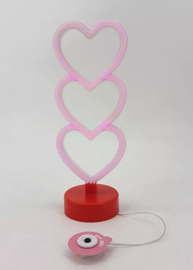 Target Valentine's Day decor: Neon Lit Tabletop Valentine's Day Heart Sign 