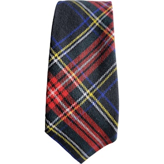 Tartan Plaid Wool Tie Pringle