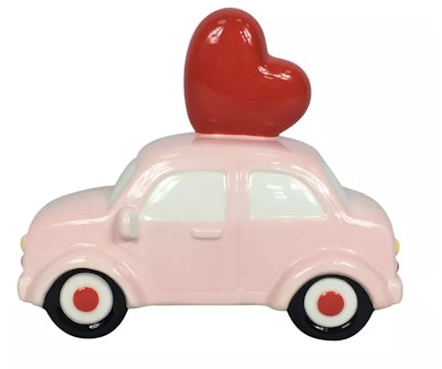 Target Valentine's Day stuff: Ceramic Valentine's Day Car Pink