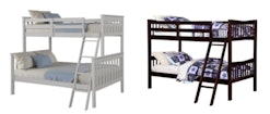 Angel Line Bunk Beds with angled ladders have been recalled due to entrapment and strangulation safe...