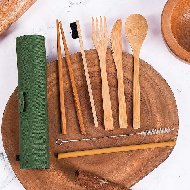 Bamboo Utensils Cutlery Set