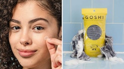 Korean Beauty Products on Amazon: COSRX Acne Pimple Patch And GOSHI Exfoliating Shower Towel