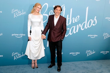 Nicole Kidman (L) and Javier Bardem attend the "Being The Ricardos" New York Premiere