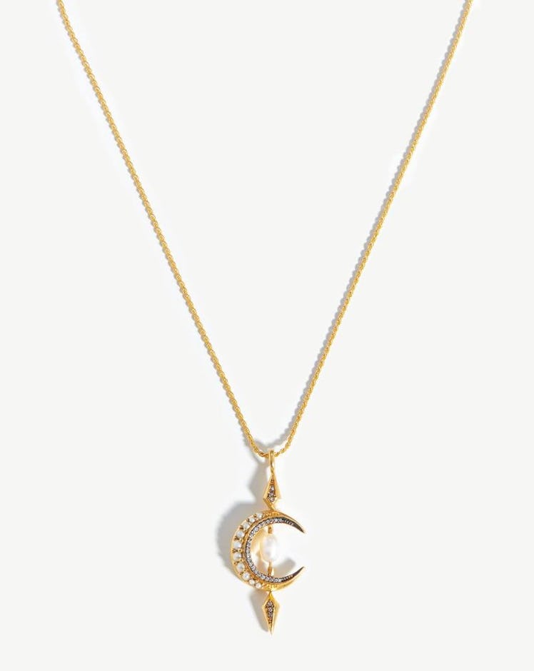 Harris Reed Crescent Moon Necklace