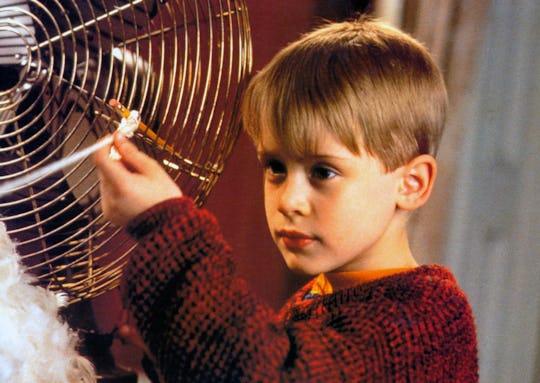 Macaulay Culkin in the 1990 Christmas classic 'Home Alone' 