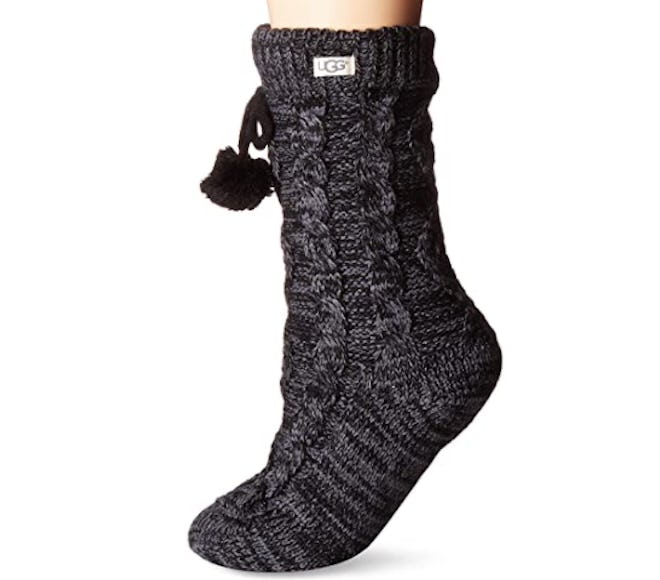 UGG Pom Fleece Lined Crew Sock