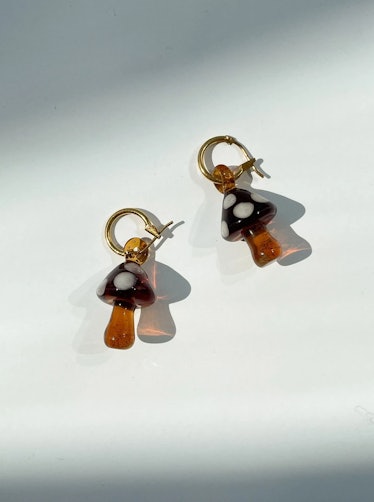 mushroom earrings