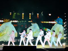 BTS and Coldplay gave a surprise performance of "My Universe" during the septet's final 'Permission ...