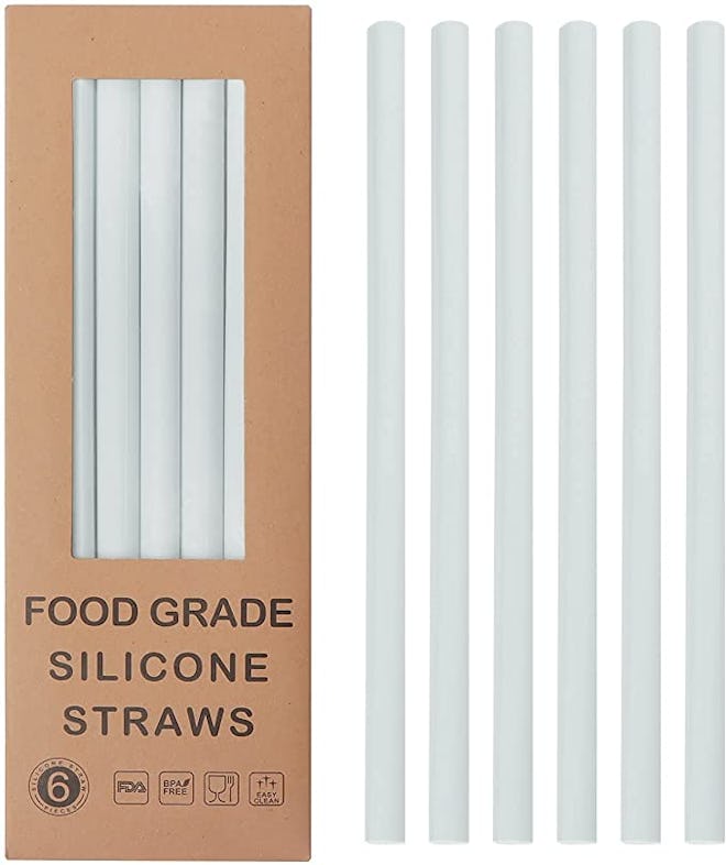 FORI Reusable Silicone Straws Set