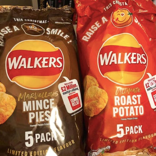 Mince Pie crisps are the latest invention from Walkers.